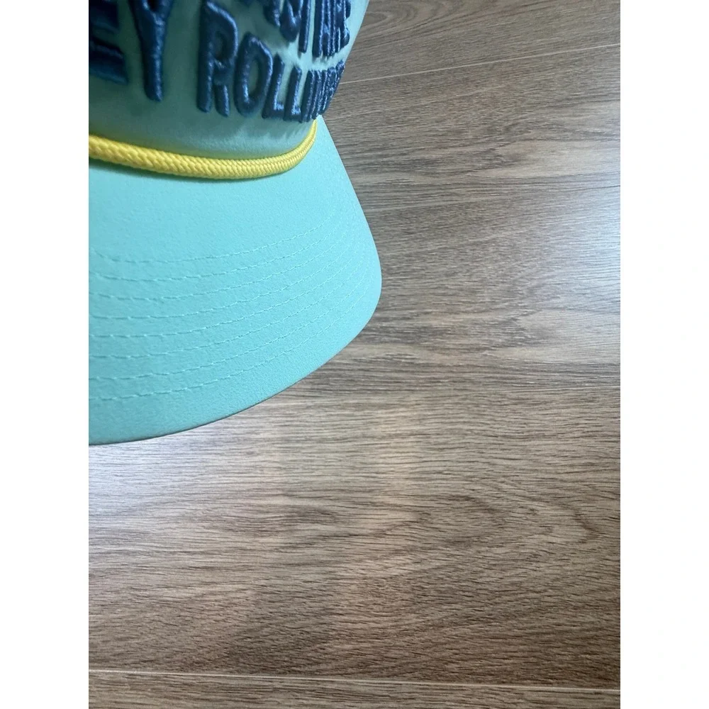 Swannies Golf How Fast Are They Rolling Snapback Hat Mint Green Rope Cap